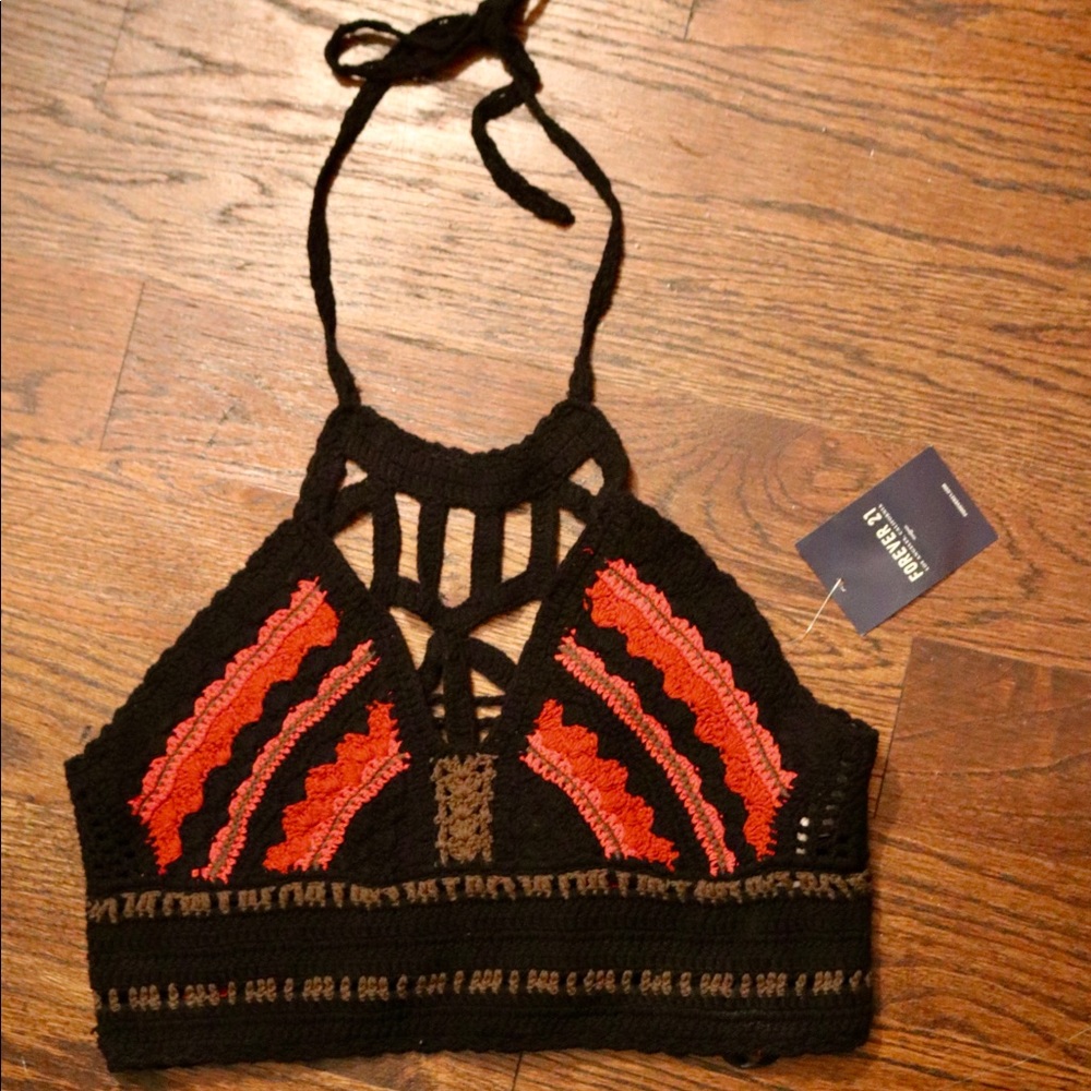 Forever 21 Crop Top - Sweater Halter